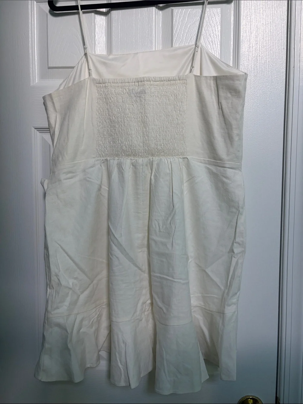 Express Women’s Cream Color Linen Mini Dress